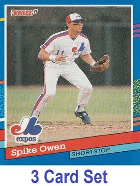 Spike Owen Baseball Card Collection